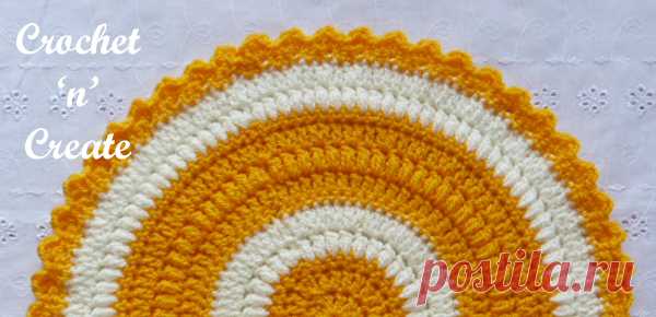 Round Table Mat - Free Crochet Pattern on Crochet 'n' Create