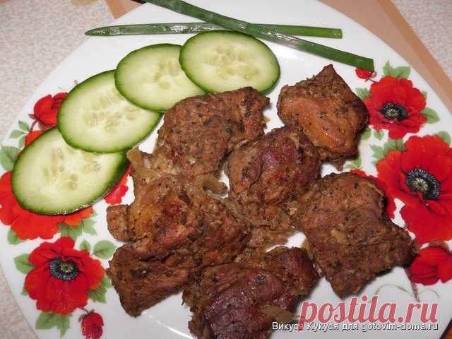Шашлык в духовке на "луковой подушке"