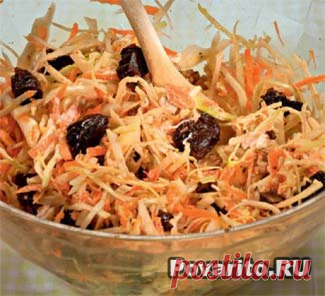 Капустный салат с черносливом » Povarito.Ru - Пошаговые фото-рецепты с описанием этапов приготовления