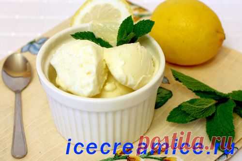 Лимонное мороженое в мороженице - рецепт
