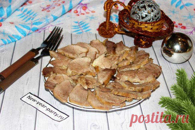 Вкуснейшая буженина из свинины в духовке к новогоднему столу