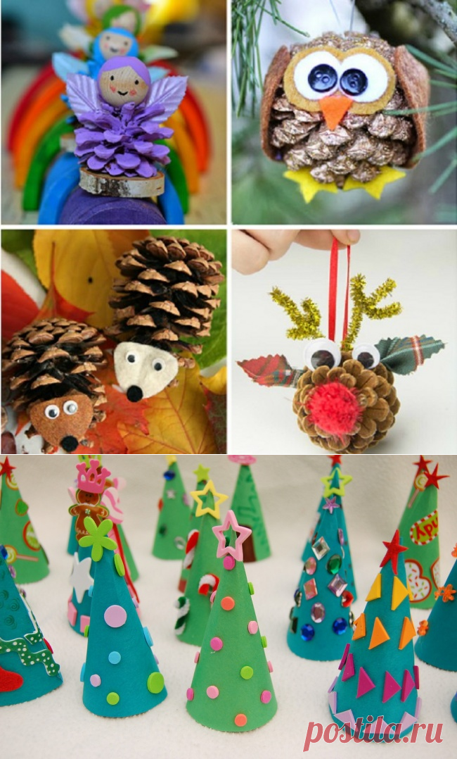15 НОВОГОДНИХ ПОДЕЛОК, КОТОРЫЕ МОЖНО СДЕЛАТЬ ВМЕСТЕ С ДЕТЬМИ! — HandMade