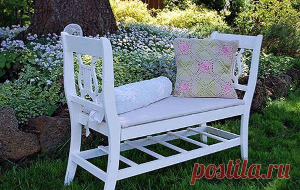 Скамейка из старых стульев | Хитрости жизни