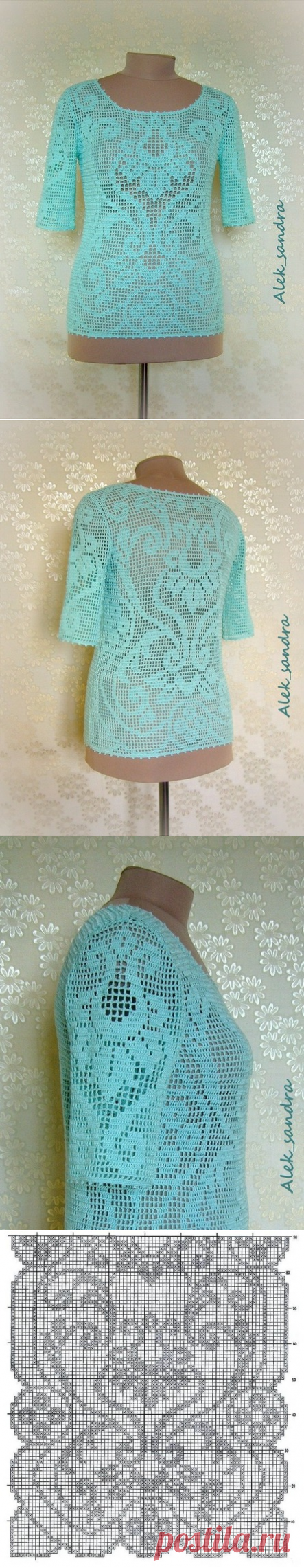 Восхитительные кофточки Alek_sandra -филеечкой. - Вязание - Страна Мам