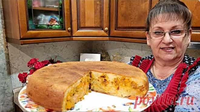 Без духовки и замеса теста!Пирог с капустой НА СКОВОРОДЕ. Вкусный и простой рецепт!