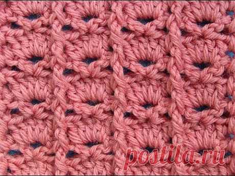 ▶ Узор вязания крючком 9 Crochet pattern - YouTube