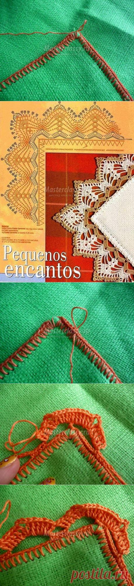 Вязание салфетки. Пошаговый мастер-класс