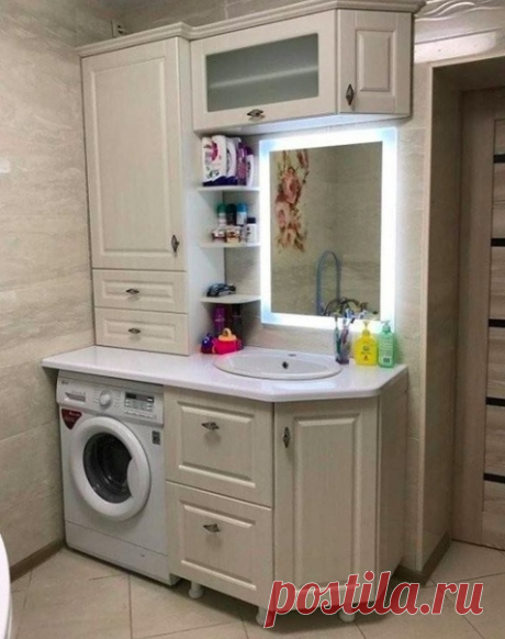 Компактный и бюджетный вариант для санузла