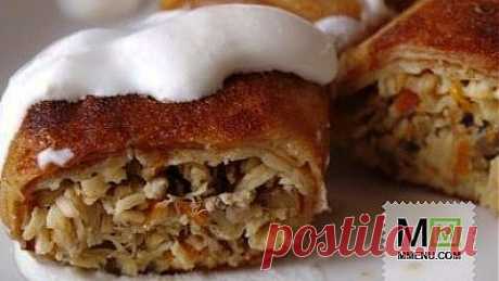 Блинчики с курицей и грибами - кулинарный рецепт. Миллион Меню