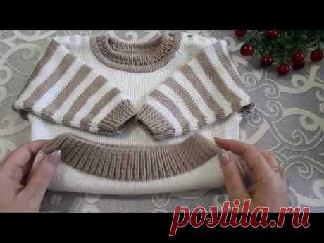 Детский джемпер       #детскийджемперспицами   #детскийсвитер   #вяжемдетям