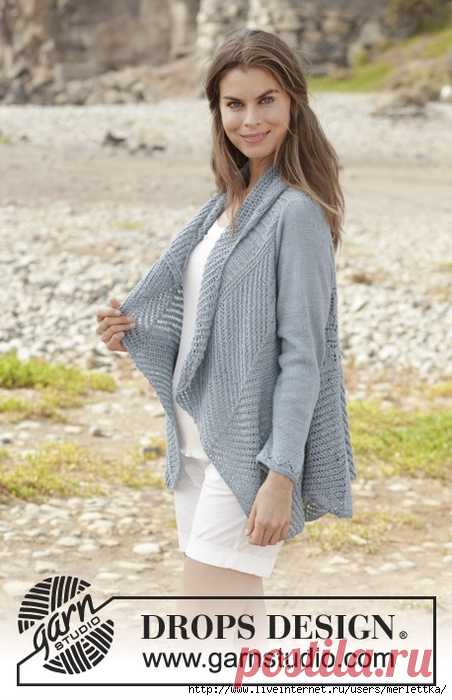 DROPS 191-6 Seaside Dreamer ☼ Жакет спицами / Всё из мира рукоделия (изучаю и делюсь различными техниками и видами рукоделия)