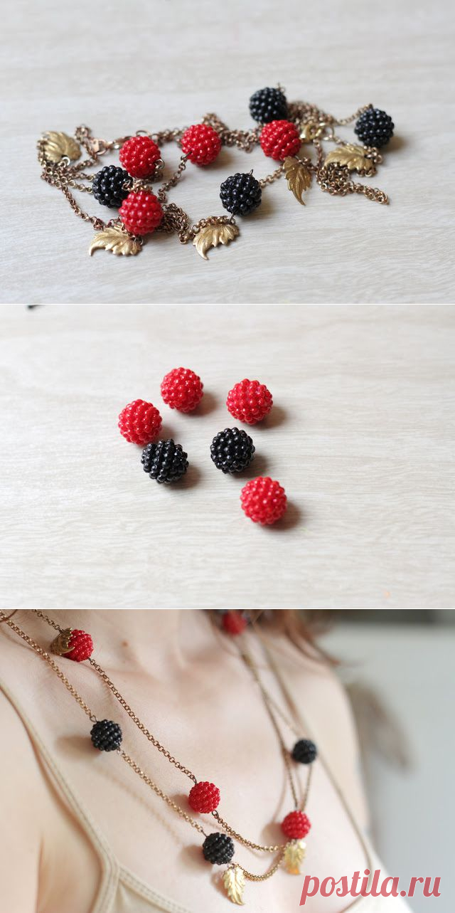 on my honor...: DIY: Berry Lovely Necklace для перевода воспользуйтесь онлайн переводчиком