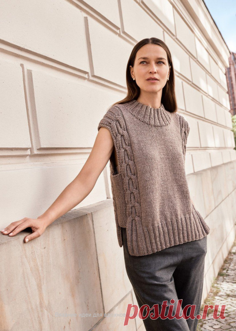 Вязаные жилеты спицами для женщин: модный тренд и отличный повод отдохнуть | Вязание идеи для вдохновения | Дзен