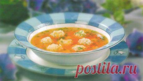 Суп с рыбными фрикадельками для . - Детские супы . 1001 ЕДА вкусные рецепты с фото!