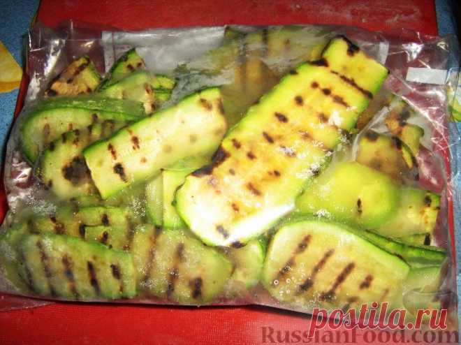 Рецепт: Кабачки-гриль на зиму на RussianFood.com