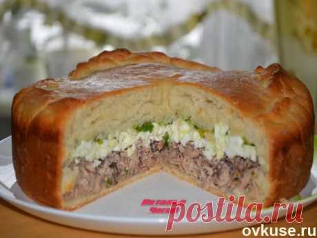 Пирог с рыбой, яйцом и зеленым луком - Простые рецепты Овкусе.ру