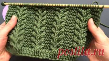 Красивый узор для кардиганов и шапочек