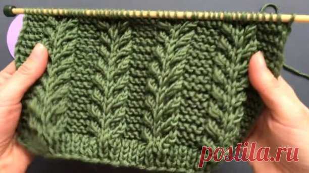 Красивый узор для кардиганов и шапочек