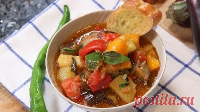 Овощное рагу с картошкой баклажаном и кабачком - ОЧЕНЬ ВКУСНЫЙ РЕЦЕПТ! ВСЕ в ВОСТОРГЕ!!!