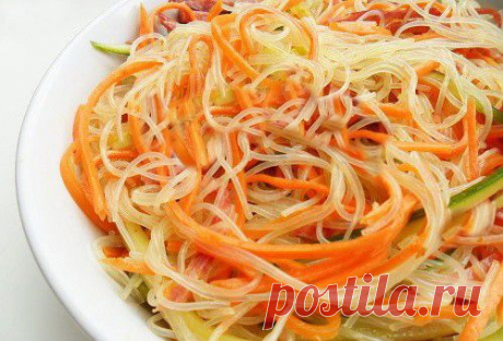 Фунчозу по-корейски - Простые рецепты Овкусе.ру