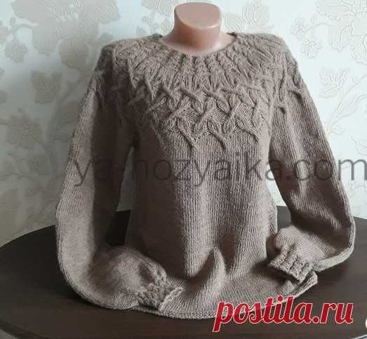 Пуловер С Круглой Кокеткой Спицами, Кокетка Спицами Круглая Сверху, Свитер С Круглой Кокеткой Спицами, Мастер Класс По Вязанию, Джемпера Спицами, Круглая Кокетка Спицами, Балеро, Белые Свитера, Доченьке