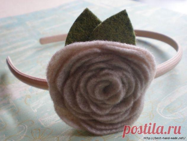 Цветы и фетра.Часть 1 / Прочие виды рукоделия / Цветы из ткани