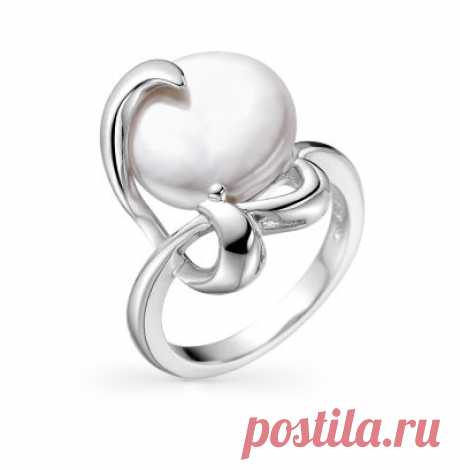 Серебряное кольцо с жемчугом купить , жемчуг культивированный. Смотреть фото и описание 16742 - Sunlight Brilliant