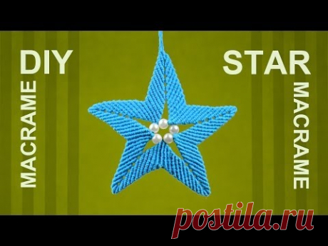 How to Make Macrame STAR Ornament