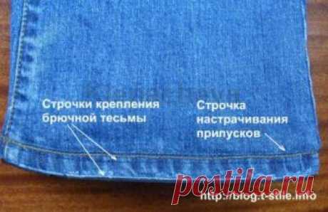 Блог "О шитье…" » Как отремонтировать низ джинсов