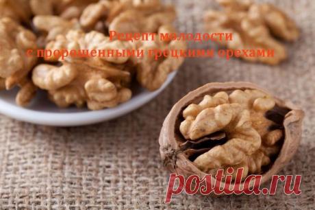 Рецепт молодости с пророщенными грецкими орехами