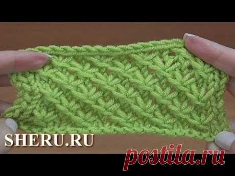 Узоры спицами - звездочки. Урок 34