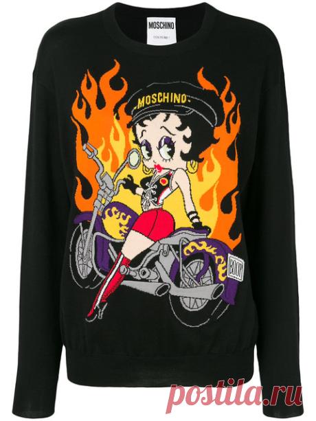 Moschino Свитер 'Betty Boop' - Farfetch Купить Moschino свитер 'Betty Boop'