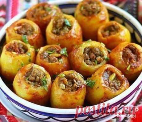 Сытный фаршированный картофель. Потрясающий вкус, который не сравнить ни с чем…