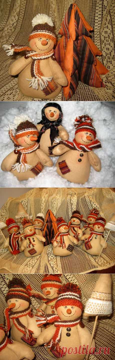 Кофейные игрушки к новому году: СНЕГОВИЧКИ. Мастер-класс Раисы Боргеевой