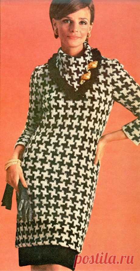 Mod Houndstooth dress