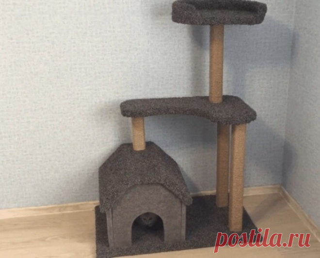 Кошачий домик своими руками или чего не сделаешь для кошачьего счастья