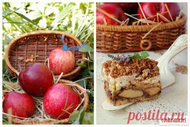 Пляцок "Шоколадно-яблучний поцілунок" / Пироги / Кукорама — смачні рецепти!