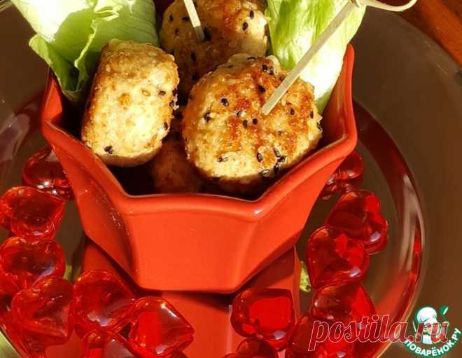 Куриные шарики с хитрой моцареллой – кулинарный рецепт