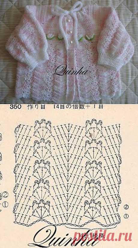 LAVORES DA QUINHA: Casaquinho de croche para bebe