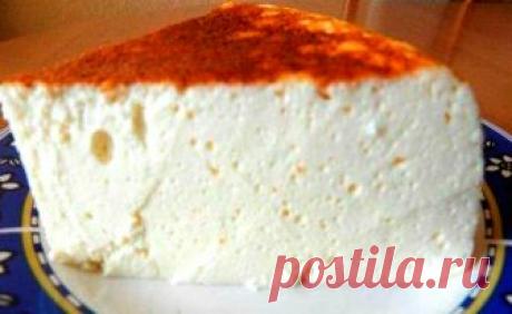 Творожная воздушная запеканка без муки и манки