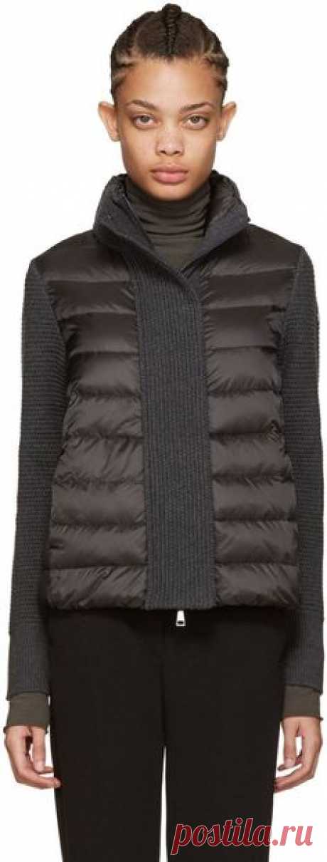 MONCLER Grey Quilted Down Jacket. #moncler #cloth #jacket
