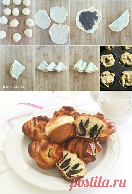 Булочки с маком