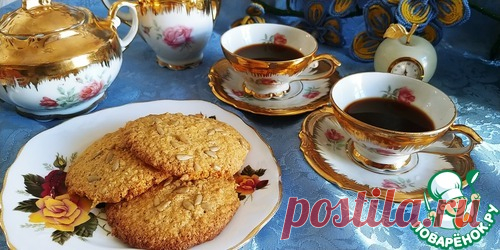 Кукурузно-овсяное печенье с семечками – кулинарный рецепт
