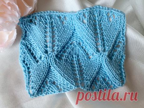 Пополняем копилку с узорами - два новых ажура | Мила Кудрявцева Все о вязании и рукоделии | Дзен