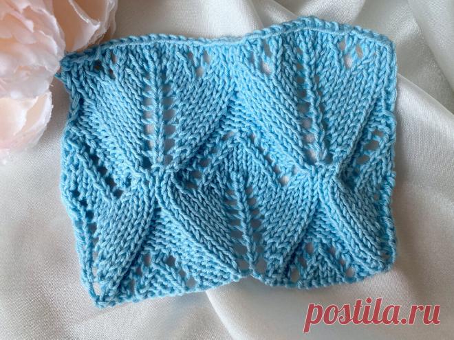 Пополняем копилку с узорами - два новых ажура | Мила Кудрявцева Все о вязании и рукоделии | Дзен
