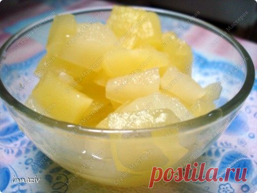 Ананасы из кабачков