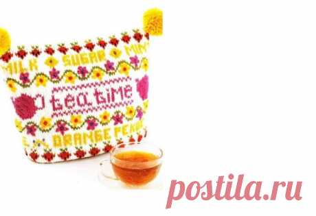 ОДЁЖКА НА ЗАВАРНОЙ ЧАЙНИК вязаный спицами.