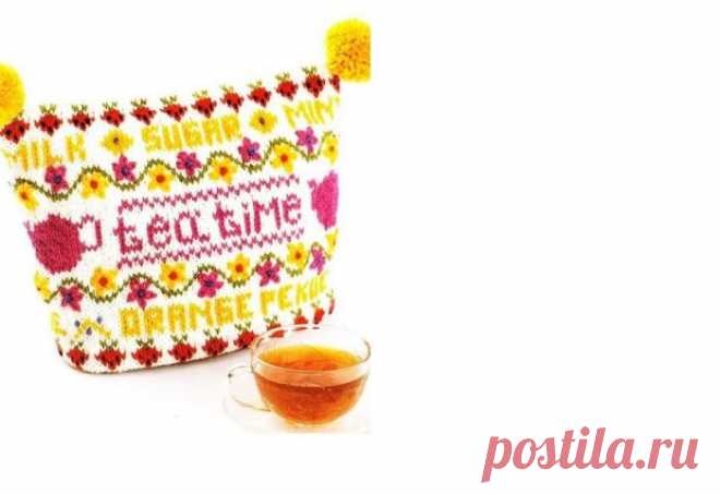 ОДЁЖКА НА ЗАВАРНОЙ ЧАЙНИК вязаный спицами.