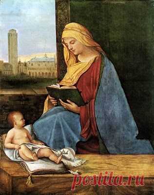 "The Reading Madonna", c. 1500-1510 / Giorgione (1477-1510), Ashmolean Museum, Oxford, UK | Cezar-Nelu Mitran приколол(а) это к доске Giorgione