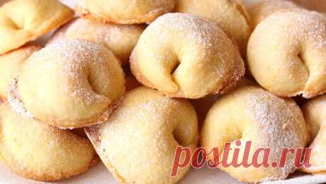 Просто фантастика! Так просто: печенье с воздушной начинкой.🥟 Сладкие Пельмешки с безешкой | Наташа Шакинко | Дзен